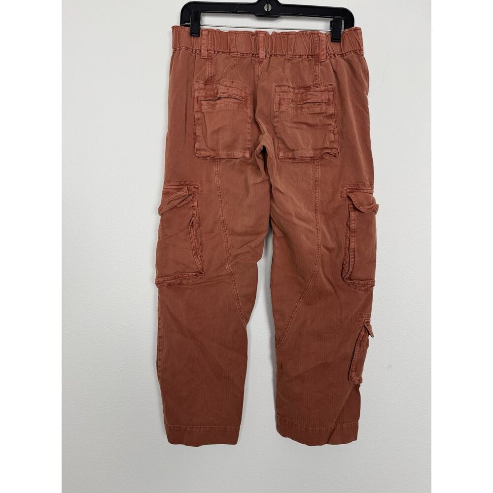Free People Tahiti Pull-On Cargo Pants Women’s XS Red $138 Retail - Picture 3 of 9